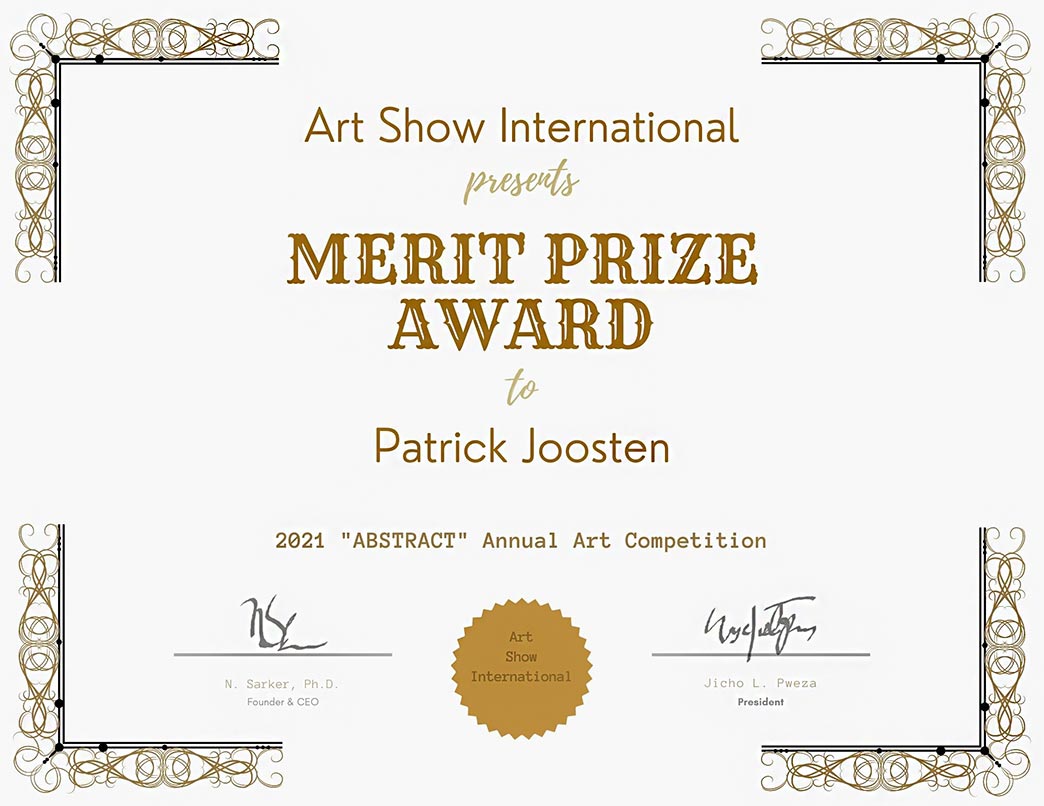2021-Art Show International Merit-prize-Patrick-Joosten