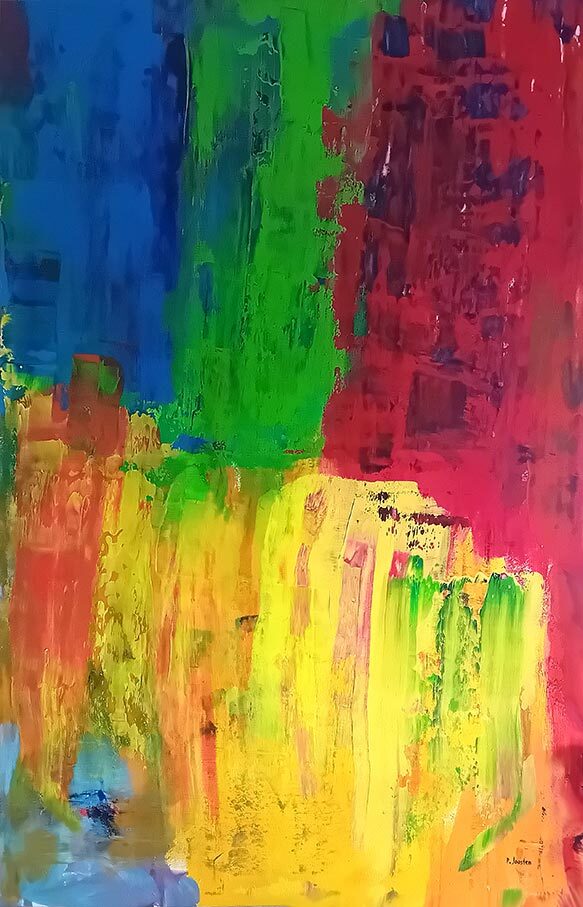 Masterpiece Award, Patrick Joosten's abstract rainbow artwork wins Best Artwork