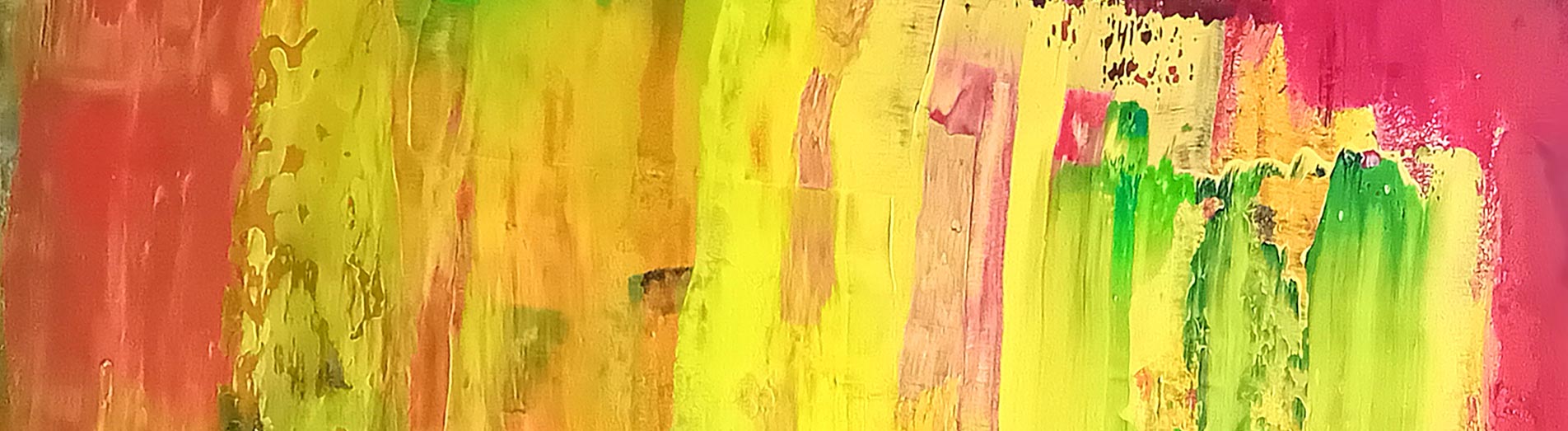 Rainbow abstract painting by Patrick Joosten
