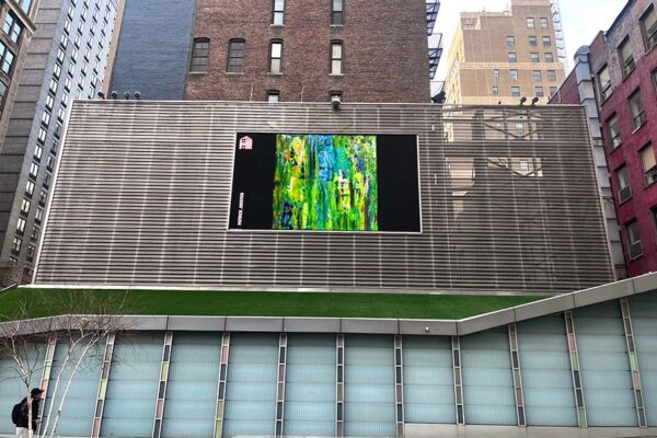 Big-Screen-Plaza-NYC--Voila-by-Patrick-Joosten Big Screen Plaza NYC. My painting "Voilà!" is being shown on the giant screen