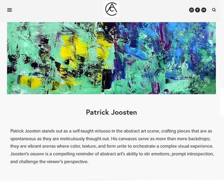 Contemporary art curator Art review Patrick Joosten