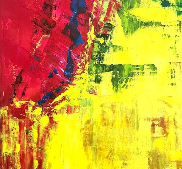 Where Breath Collides abstract painting by Patrick Joosten