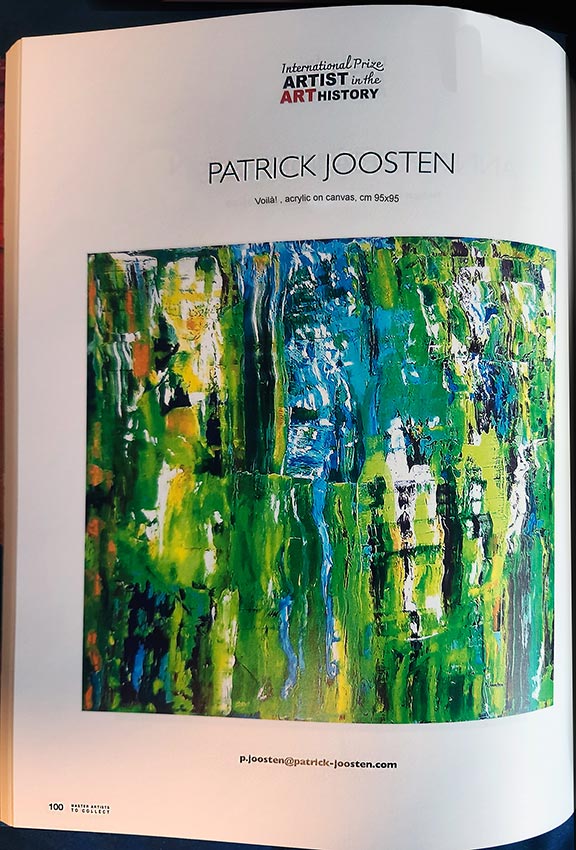 International Prize Artists in the Art history Patrick Joosten