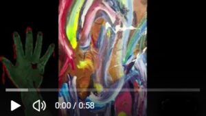 Confluence abstract painting by Patrick Joosten